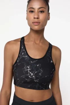 Sujetador deportivo reversible negro/estampado