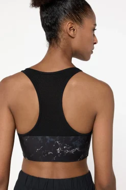 Sujetador deportivo reversible negro/estampado
