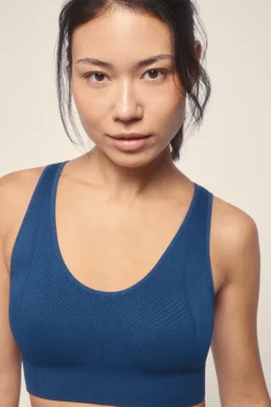 Sujetador deportivo SEAMLESS COMFORT azul marino