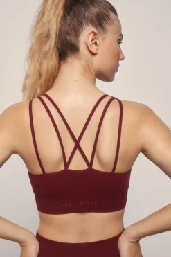 Sujetador deportivo SEAMLESS COMFORT burdeos