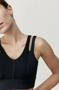 Sujetador top deportivo Reka negro