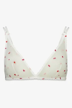 Sujetador triangular halter tul blanco FANTASTIC