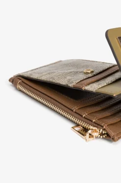 Tarjetero Efecto Piel Tricolor