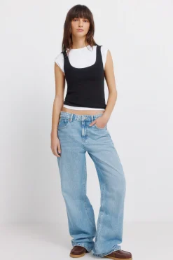 Top b&aacute;sico sin mangas algod&oacute;n