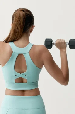 Top deportivo Ariadna azul claro