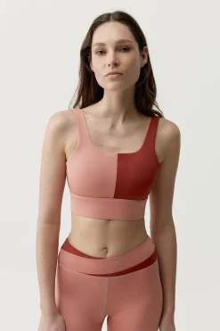 Top deportivo Kate coral/rojo