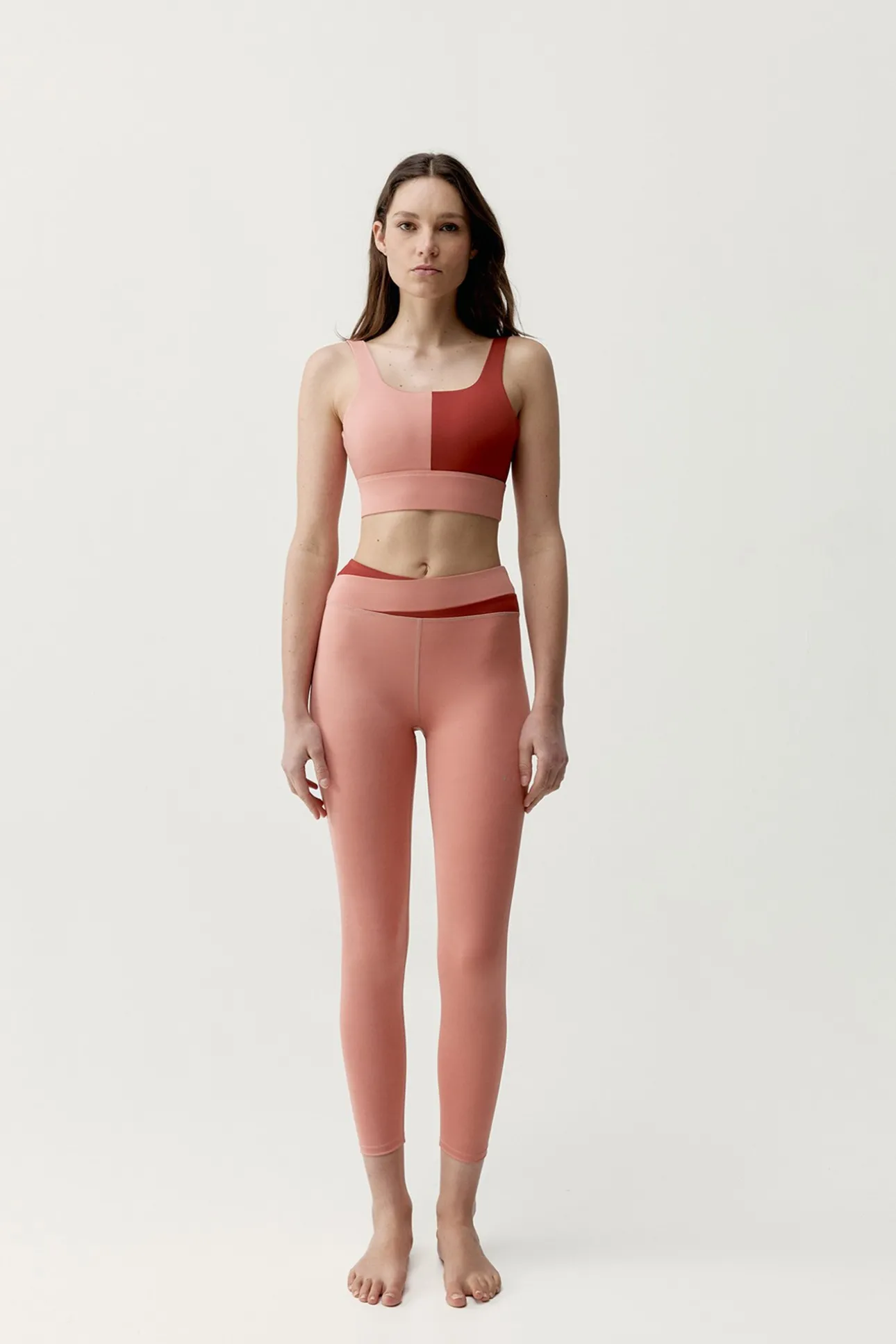 Top deportivo Kate coral/rojo