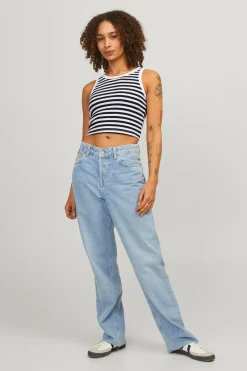 Top tirantes rib rayas