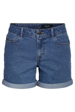 Vaquero corto b&aacute;sico con dobladillo