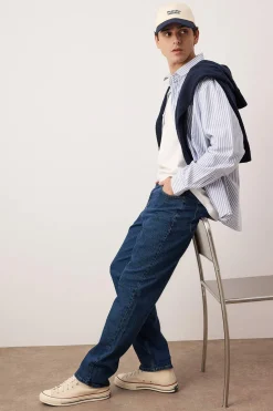 Vaqueros rectos lisos