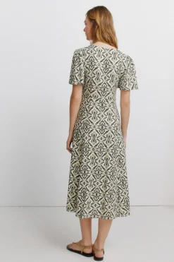 Vestido camisero estampado