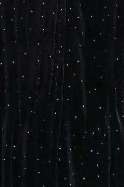 Vestido corto con brillantes