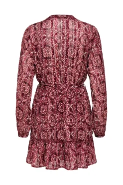 Vestido corto con lurex