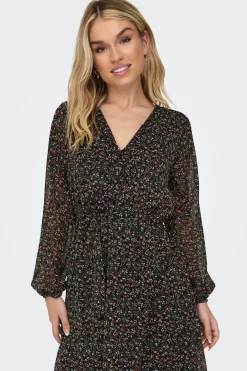 Vestido corto de gasa