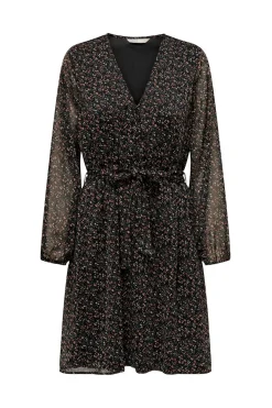 Vestido corto de gasa