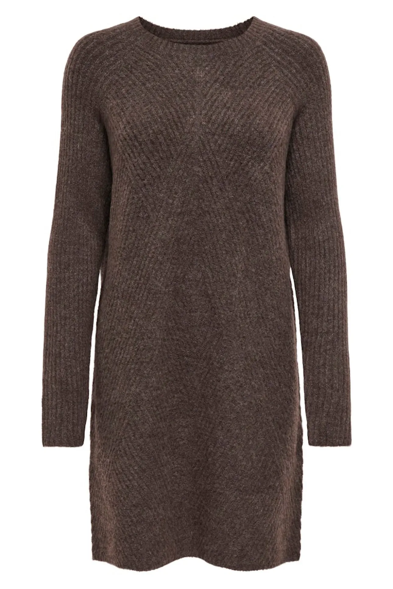 Vestido corto de punto acanalado