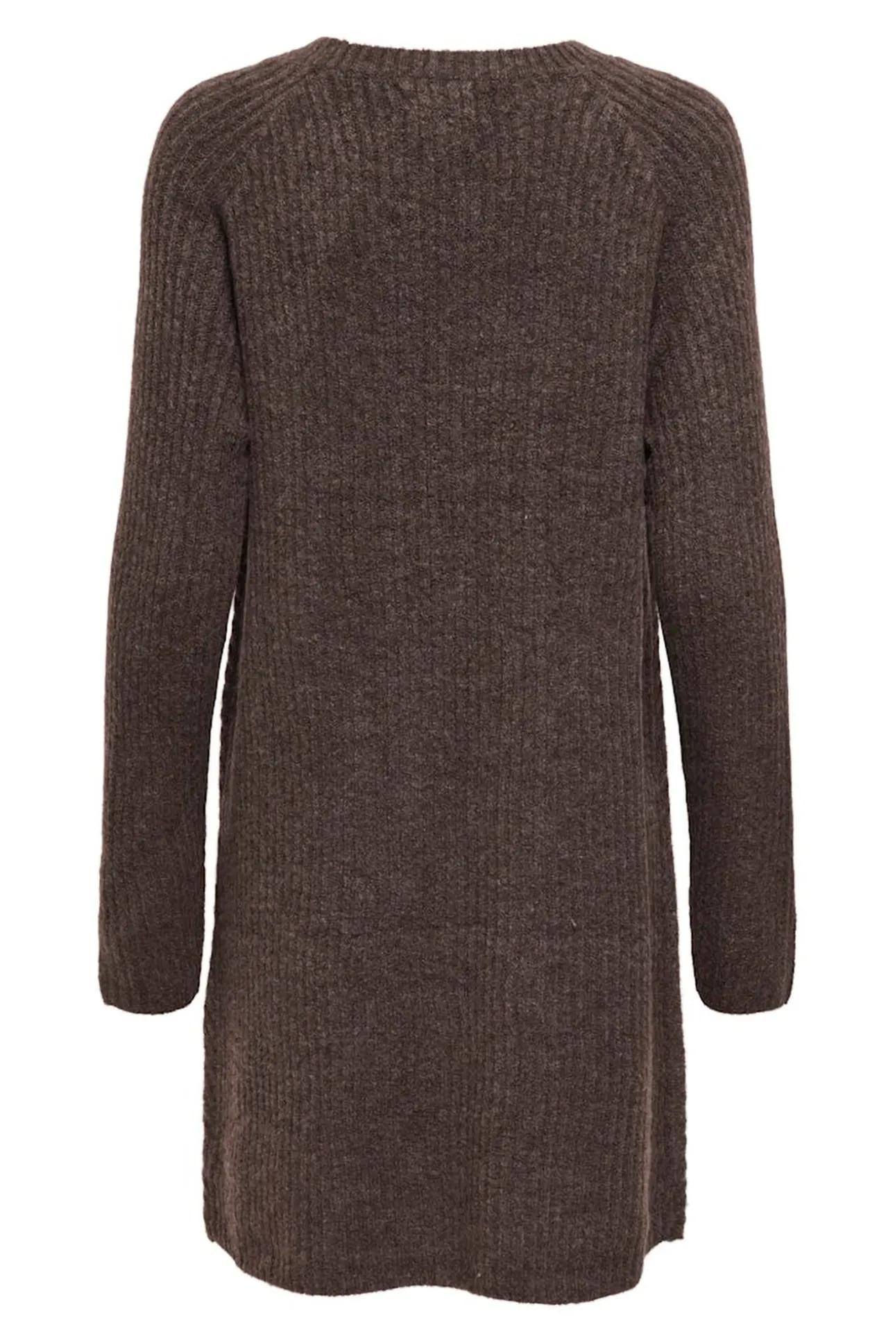 Vestido corto de punto acanalado