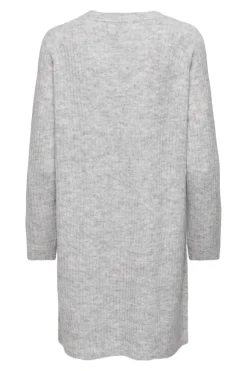 Vestido corto de punto acanalado