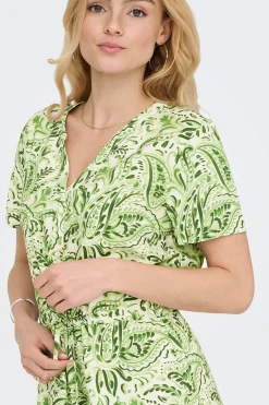 Vestido corto estampado