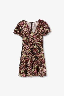 Vestido corto estampado