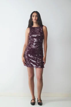 Vestido corto lentejuelas