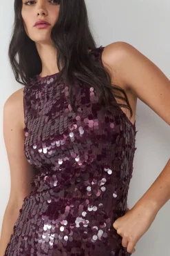 Vestido corto lentejuelas