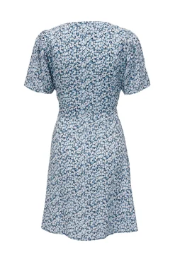 Vestido corto manga corta