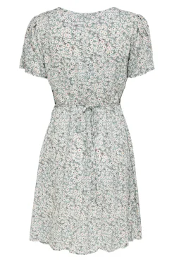 Vestido corto manga corta