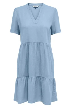 Vestido corto manga corta