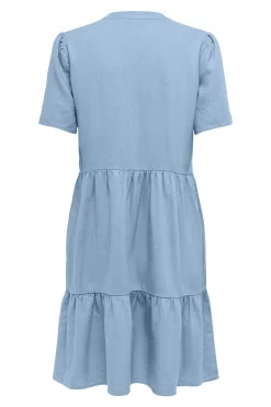 Vestido corto manga corta