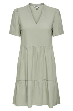 Vestido corto manga corta