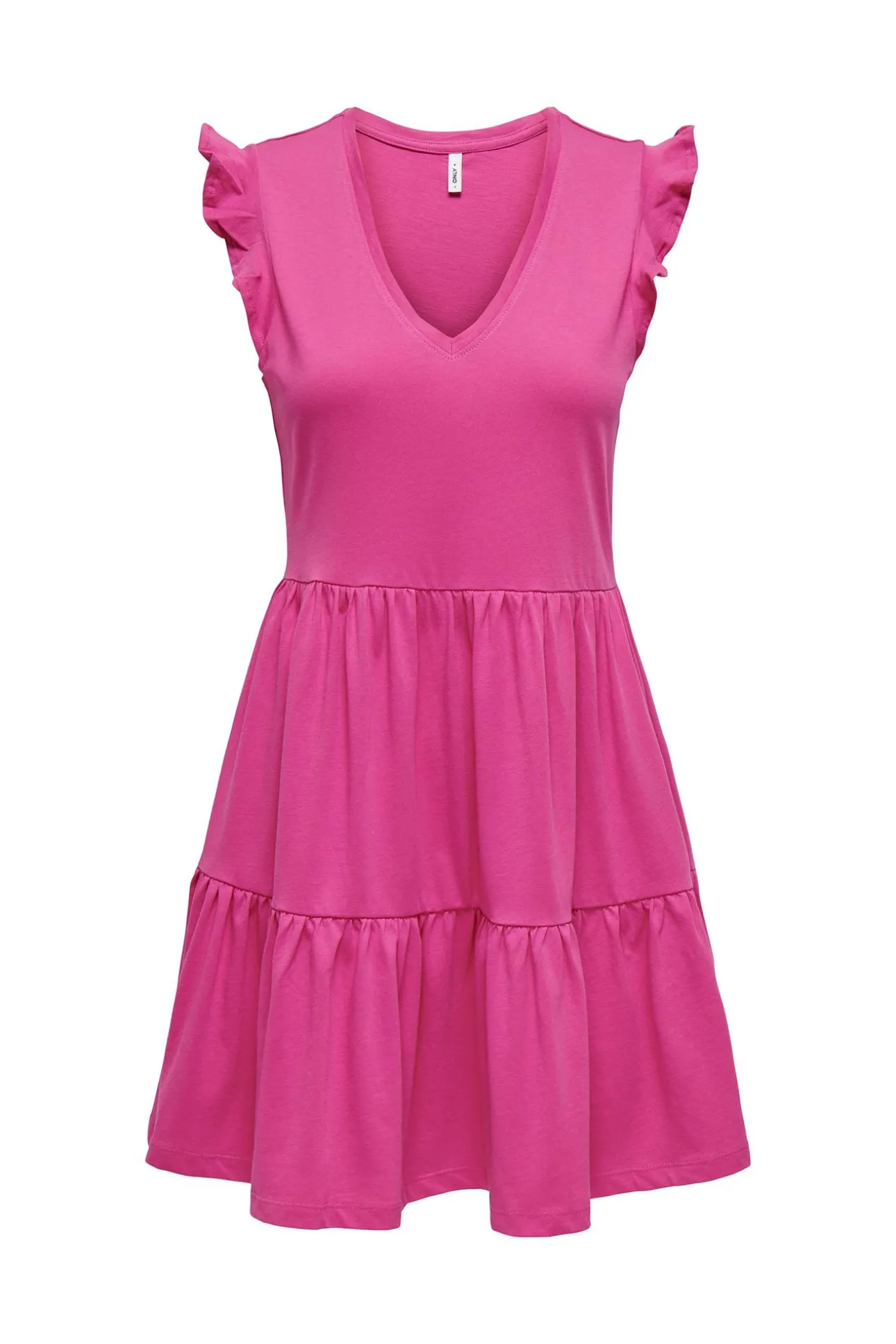 Vestido corto manga corta