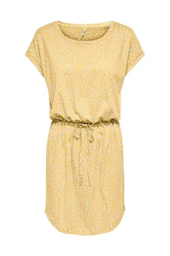 Vestido corto manga corta