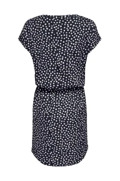 Vestido corto manga corta