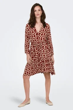 Vestido corto manga francesa