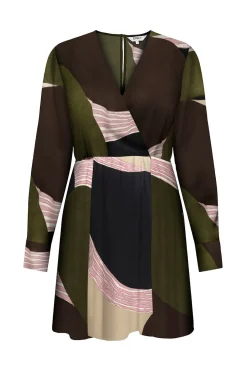 Vestido corto satinado