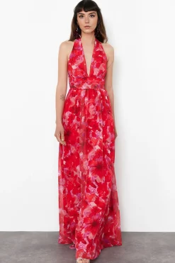 Vestido cuello halter