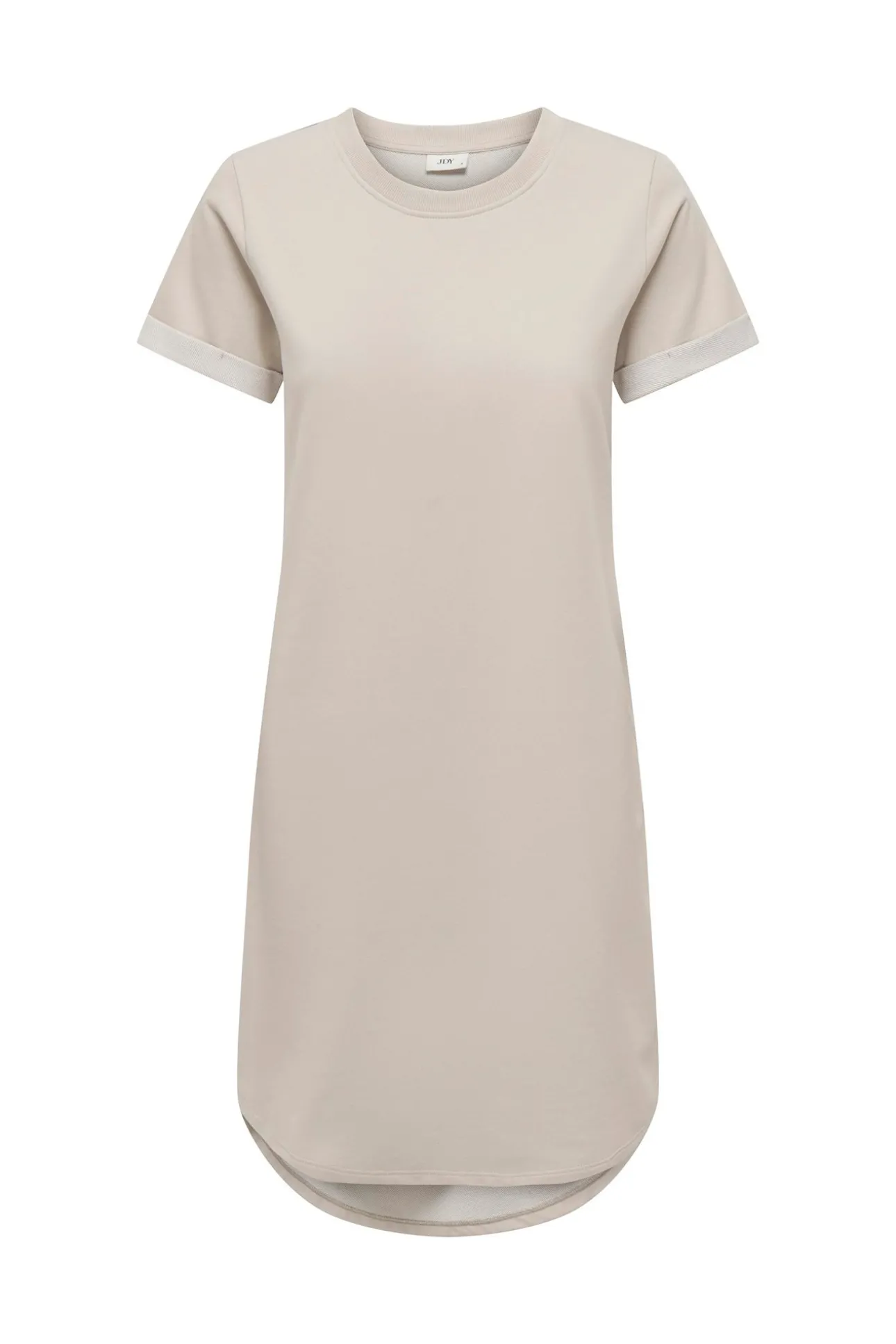 Vestido de manga corta y cuello redondo