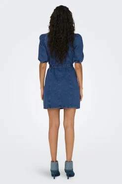 Vestido denim corto