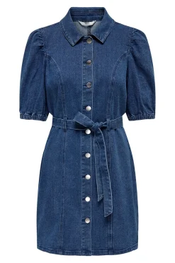 Vestido denim corto