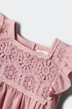 Vestido detalles crochet ni&ntilde;a