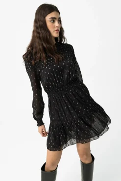 Vestido Drapead con Volantes