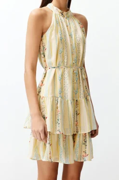 Vestido estampado lazo