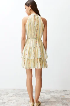 Vestido estampado lazo