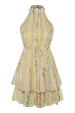 Vestido estampado lazo