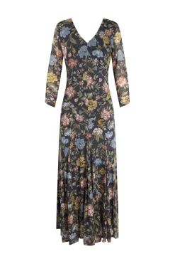 Vestido estampado vuelo