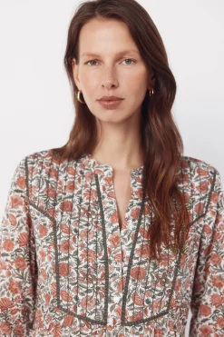 Vestido fluido estampado