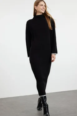 Vestido largo de punto