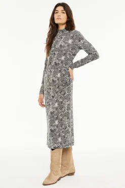 Vestido largo estampado