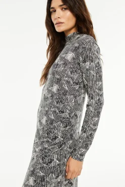 Vestido largo estampado